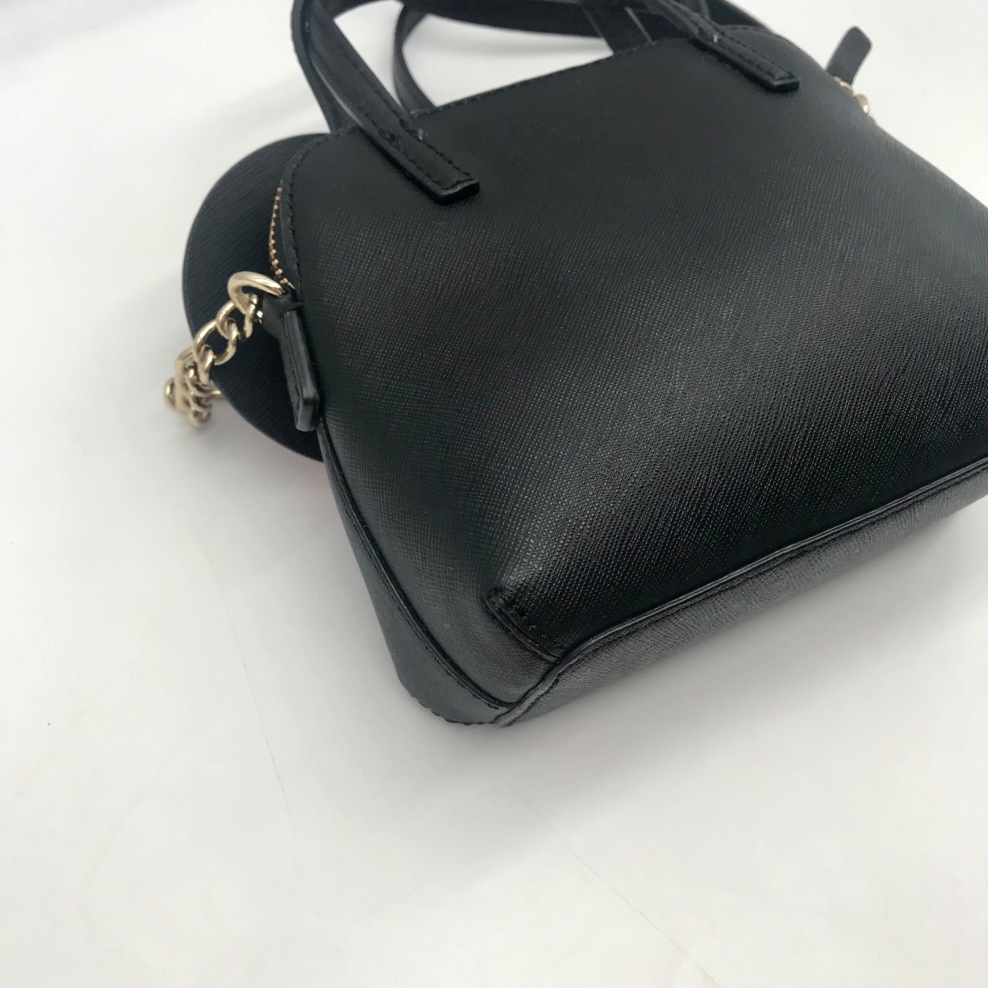 Kate Spade Black Saffiano Leather Minnie Mouse Crossbody Bag