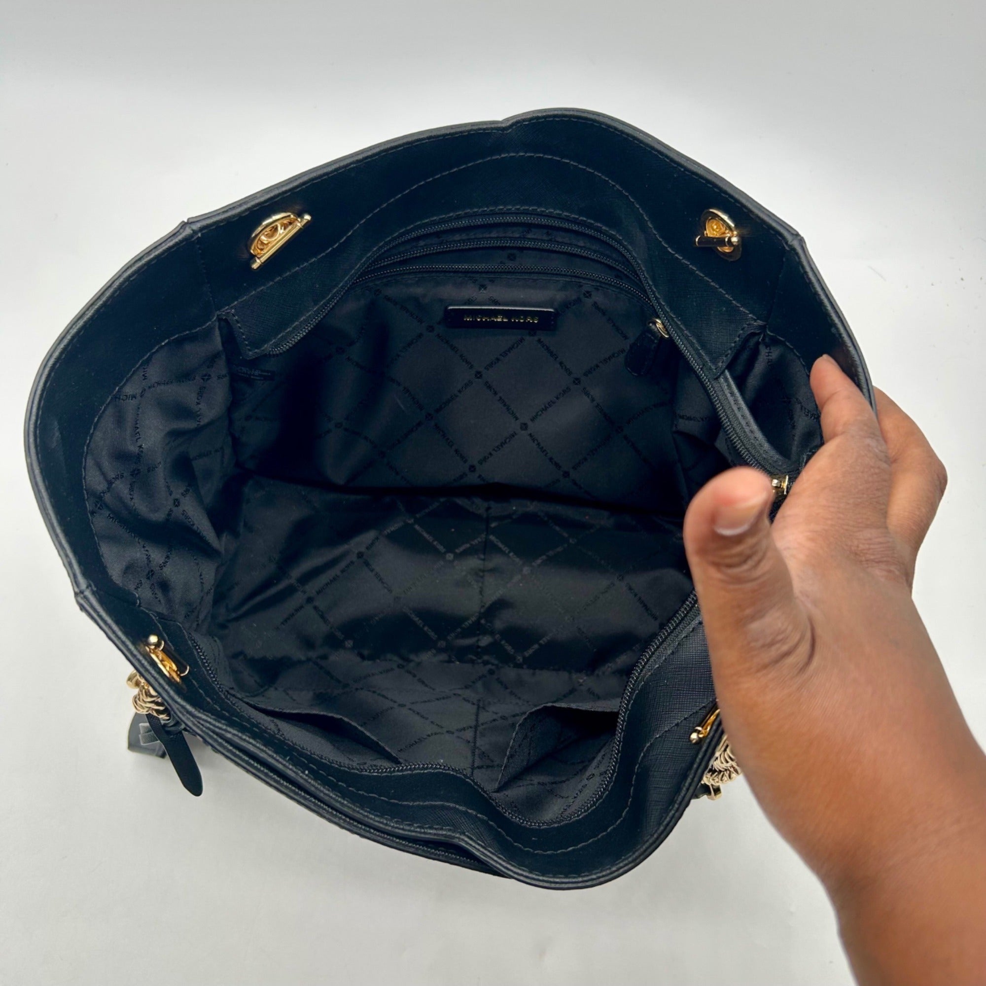 Michael Kors Black Saffiano Leather Shoulder Bag