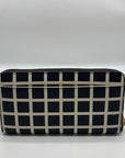 Kate Spade Black & White Saffiano Leather Neda Laurel Way Wallet