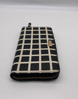 Kate Spade Black & White Saffiano Leather Neda Laurel Way Wallet