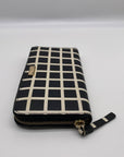 Kate Spade Black & White Saffiano Leather Neda Laurel Way Wallet