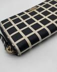 Kate Spade Black & White Saffiano Leather Neda Laurel Way Wallet
