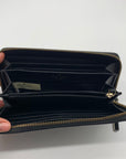 Kate Spade Black & White Saffiano Leather Neda Laurel Way Wallet