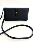 Kate Spade Black Saffiano Phone Organizer Crossbody Bag