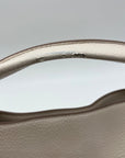 Donna Karan Ivory Pebbled Leather Slouchy Shoulder Bag