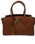 Salvatore Ferragamo The New Studio Brown Leather Shoulder Bag