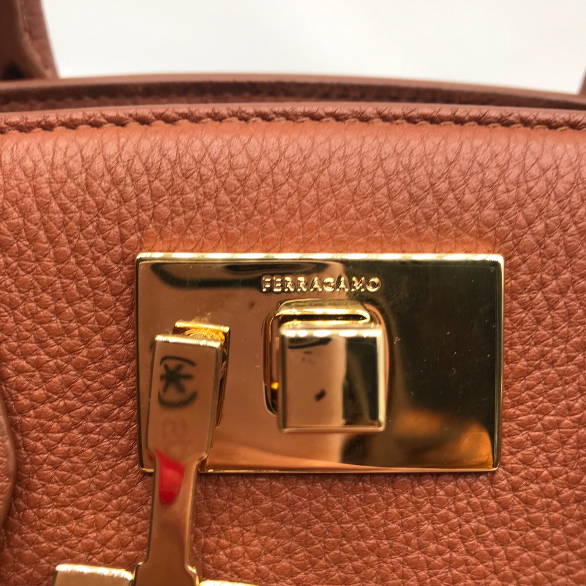 Salvatore Ferragamo The New Studio Brown Leather Shoulder Bag