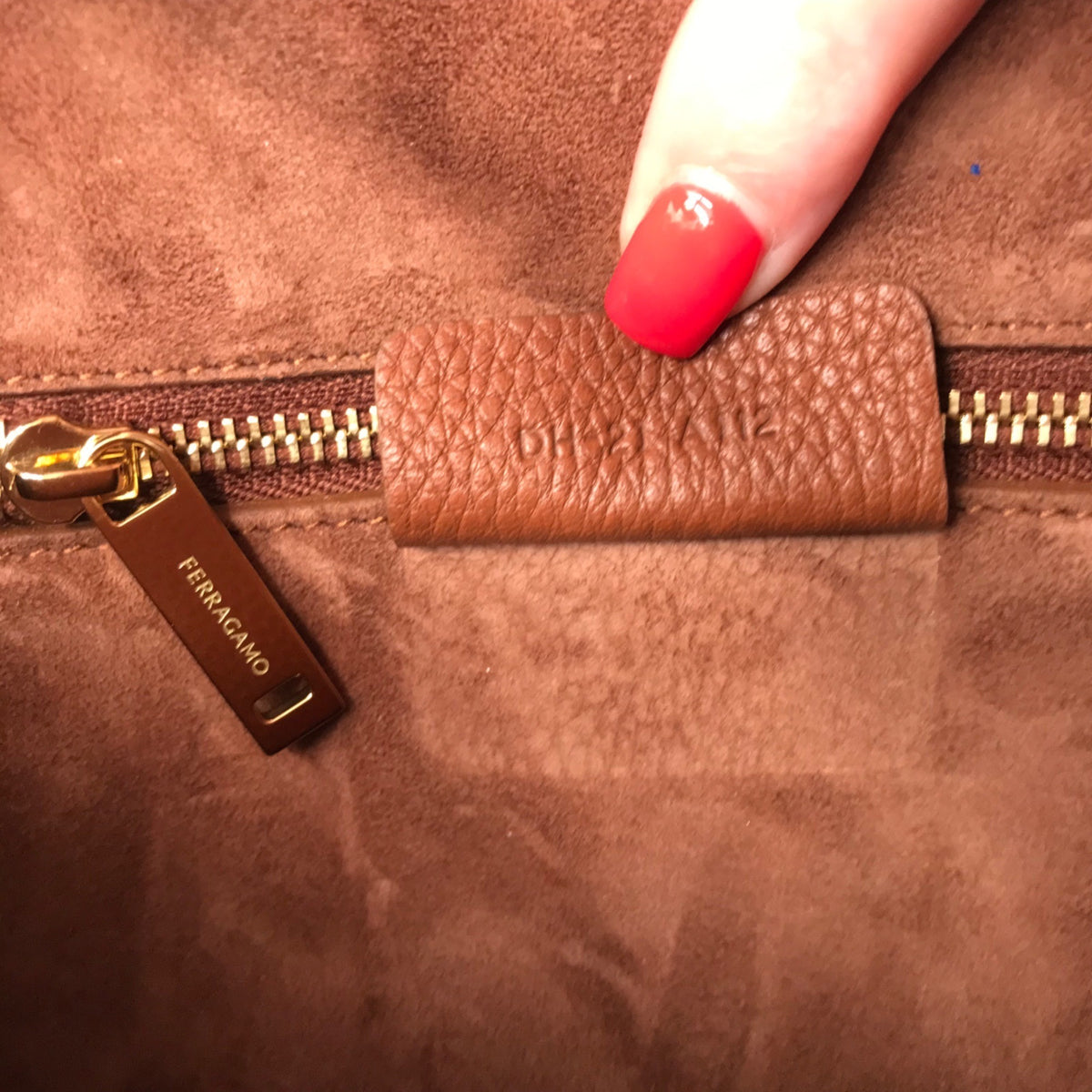 Salvatore Ferragamo The New Studio Brown Leather Shoulder Bag