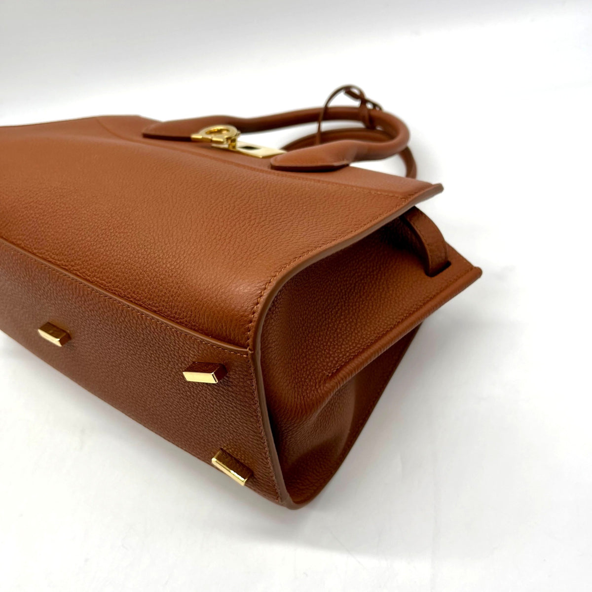 Salvatore Ferragamo The New Studio Brown Leather Shoulder Bag