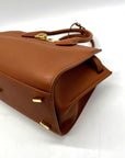 Salvatore Ferragamo The New Studio Brown Leather Shoulder Bag