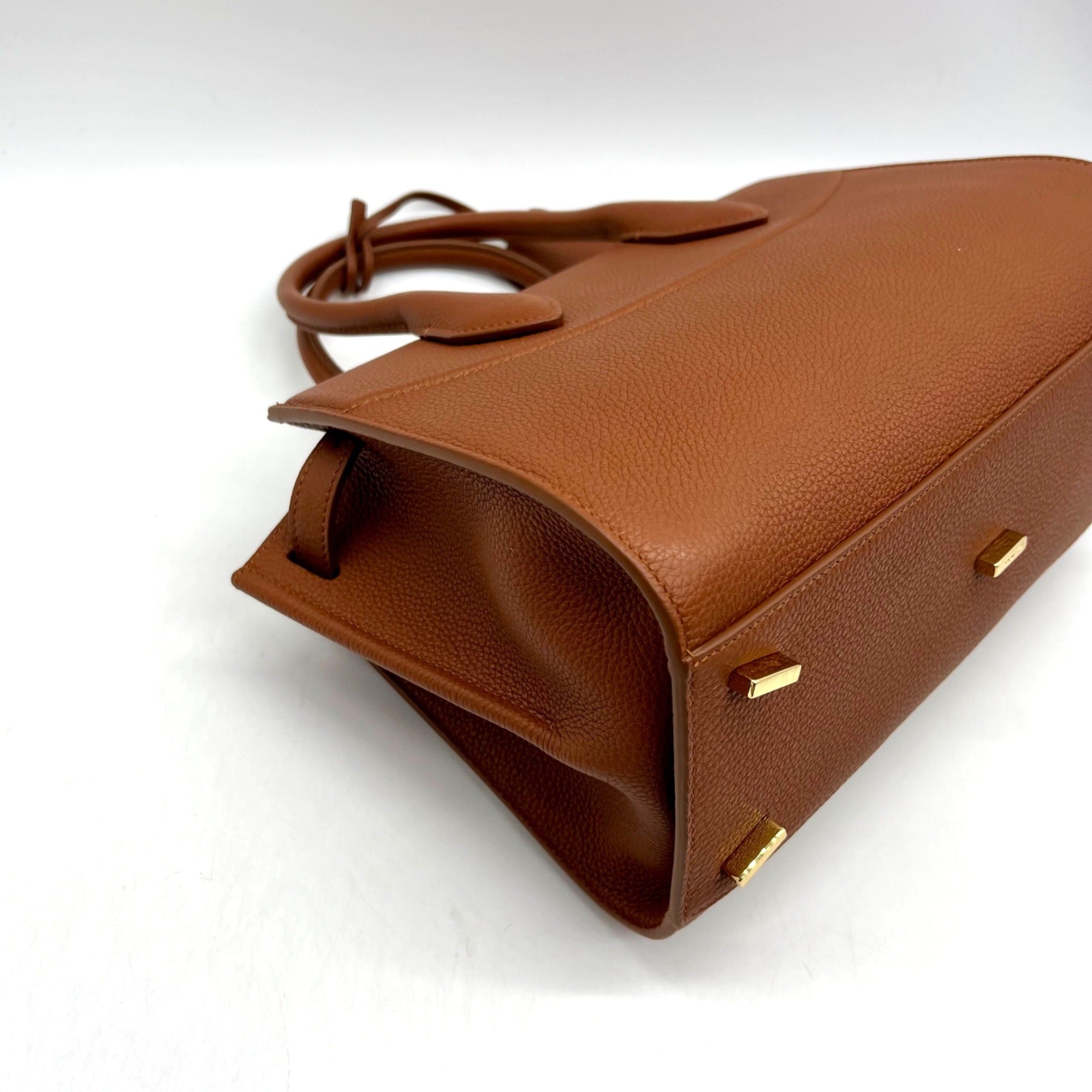 Salvatore Ferragamo The New Studio Brown Leather Shoulder Bag