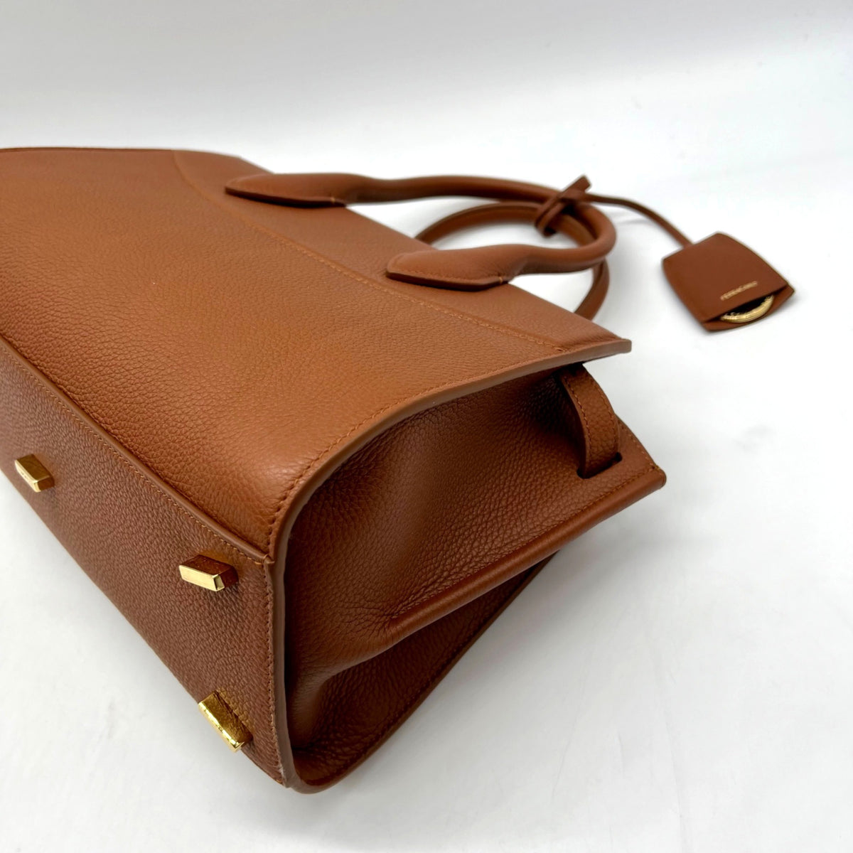 Salvatore Ferragamo The New Studio Brown Leather Shoulder Bag
