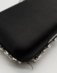 I.N.C. International Concepts Black East West Embellished Minaudiere Convertible Clutch