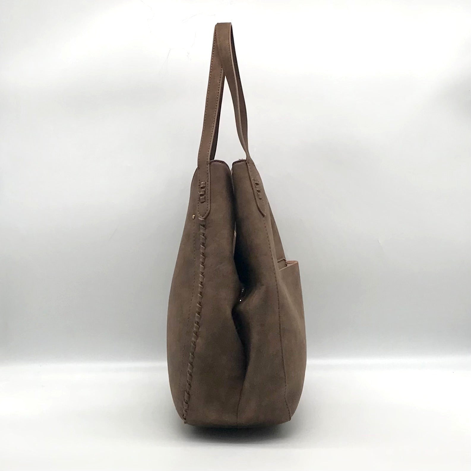 Style &amp; Co Chocolate Whip-Stitch Soft 4-Poster Tote