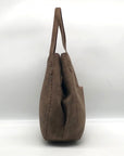 Style & Co Chocolate Whip-Stitch Soft 4-Poster Tote