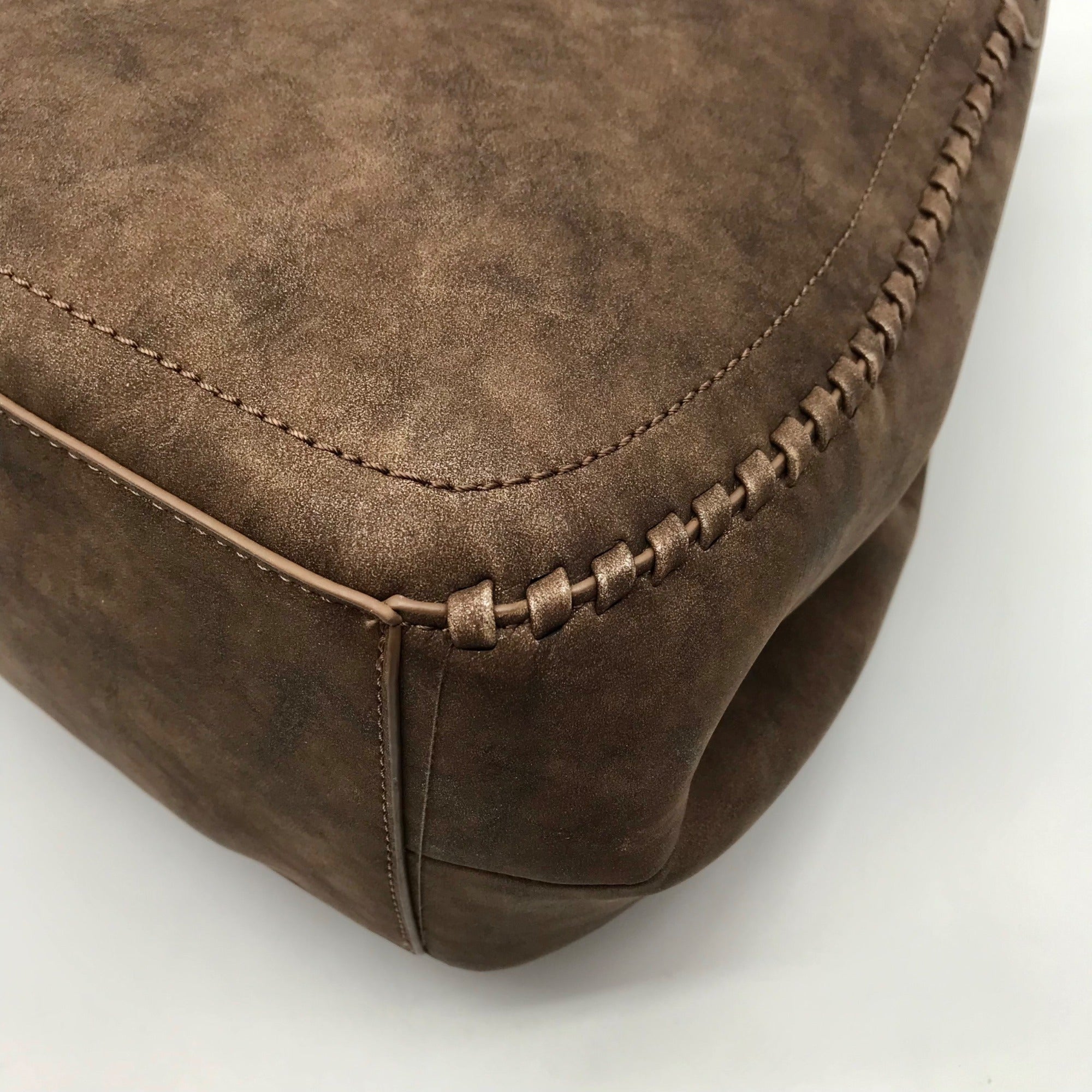 Style &amp; Co Chocolate Whip-Stitch Soft 4-Poster Tote