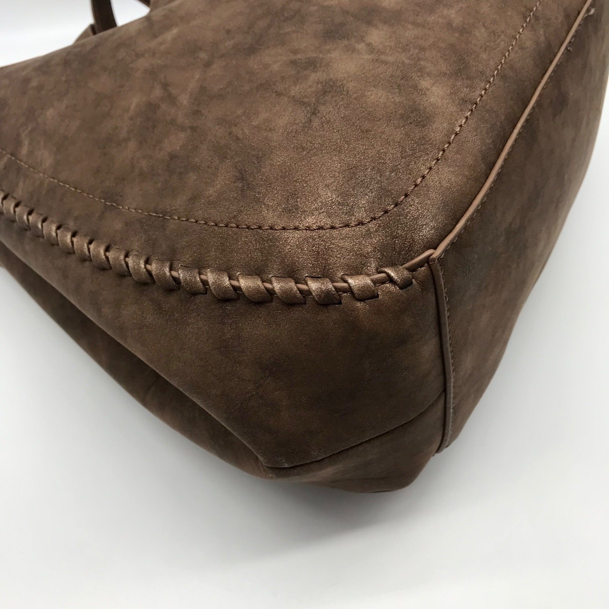 Style &amp; Co Chocolate Whip-Stitch Soft 4-Poster Tote