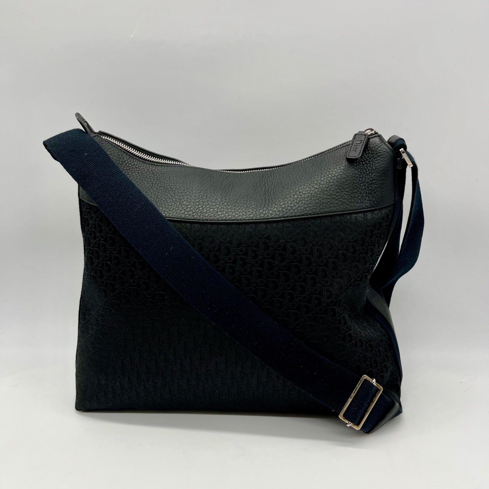 Dior Black Nylon Oblique Street Chic Messenger Bag