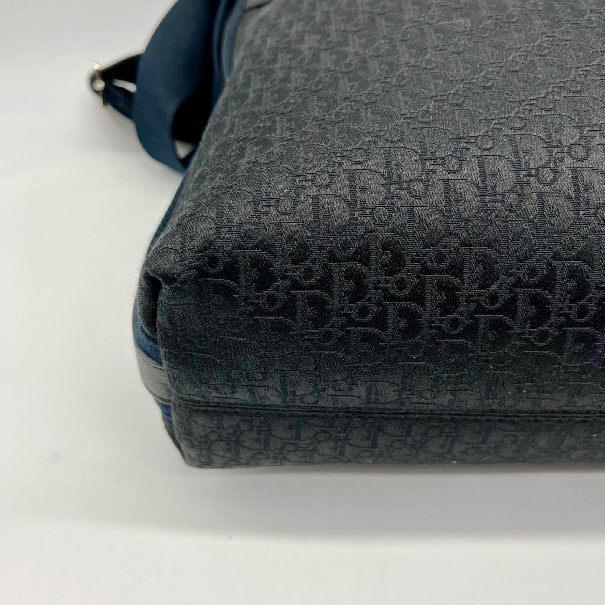 Dior Black Nylon Oblique Street Chic Messenger Bag