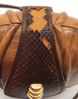 Timmy Woods Handcarved Shell Shaped Arcadia Wood Crossbody