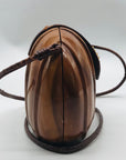 Timmy Woods Handcarved Shell Shaped Arcadia Wood Crossbody