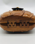 Timmy Woods Handcarved Shell Shaped Arcadia Wood Crossbody