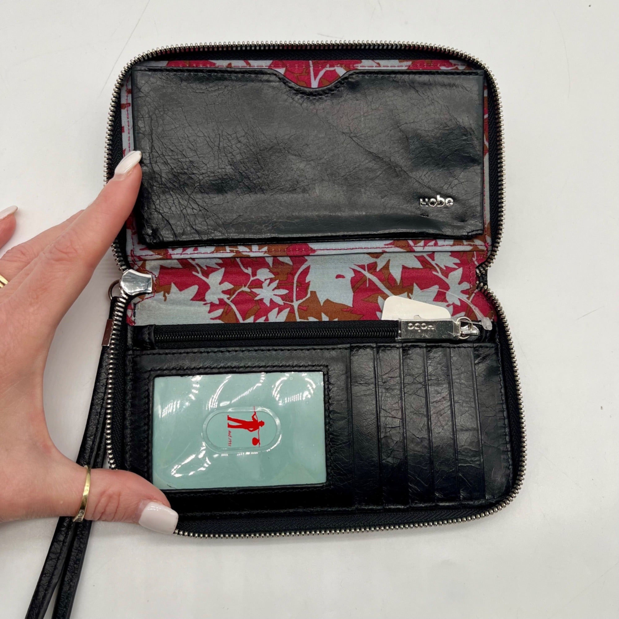 Hobo Black Leather Wallet