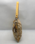 Coach Khaki and Yellow Signature Canvas Convertible Crossbody Bag 19698