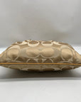 Coach Khaki and Yellow Signature Canvas Convertible Crossbody Bag 19698