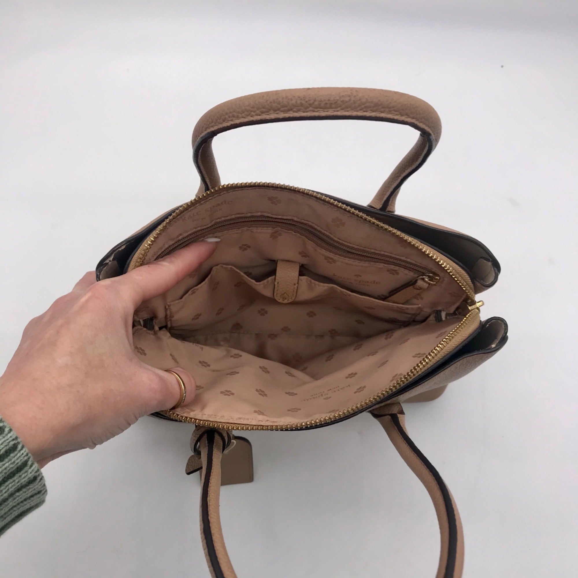 Kate Spade Tan Leather Margaux Satchel