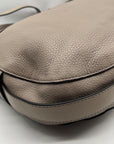 Unbranded Gray Pebbled Leather Crossbody Bag