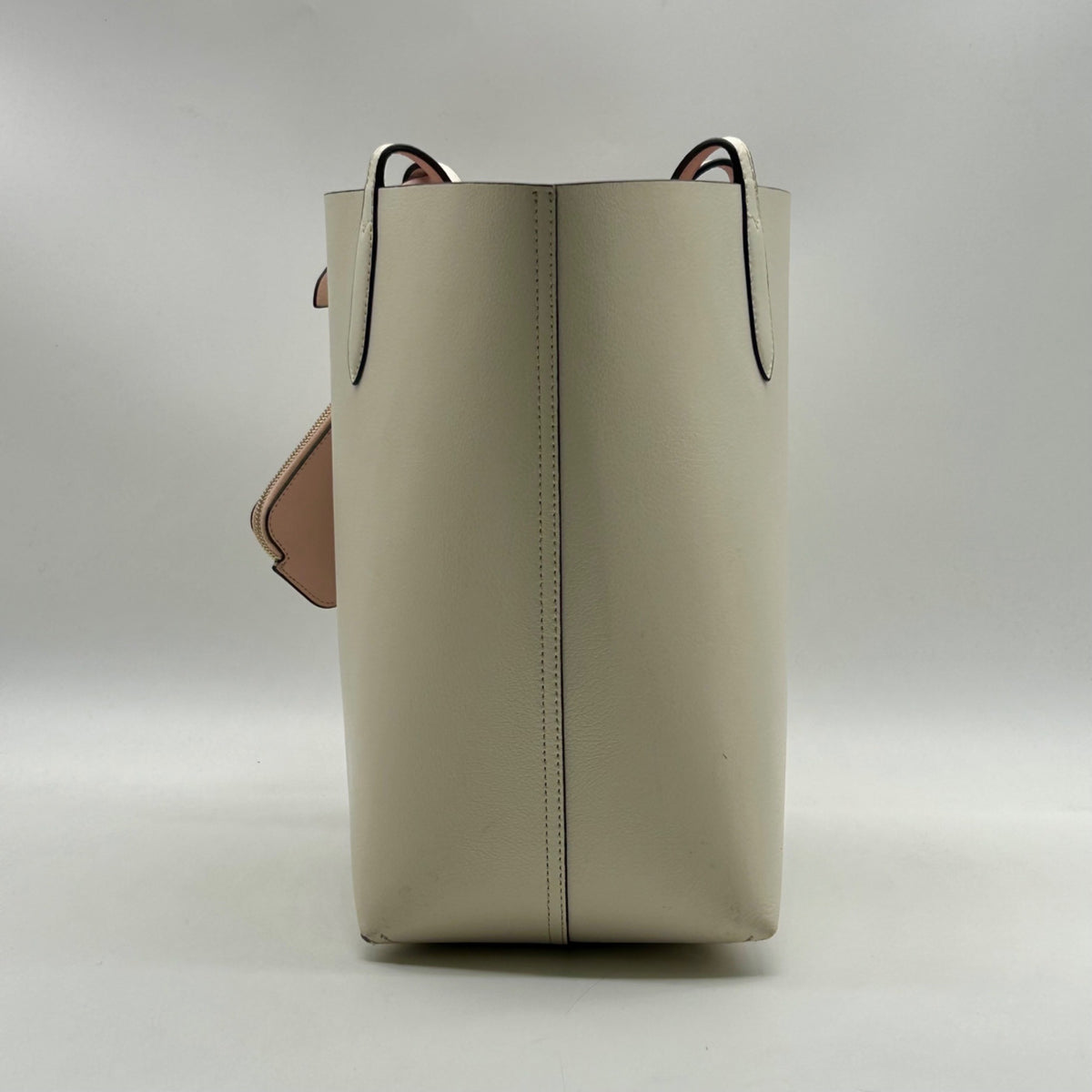 Kate Spade Ivory Pebbled Leather Reversible Tote