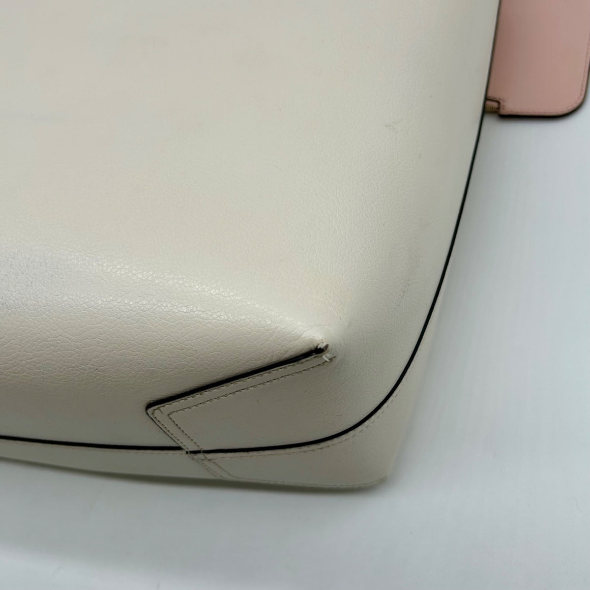 Kate Spade Ivory Pebbled Leather Reversible Tote