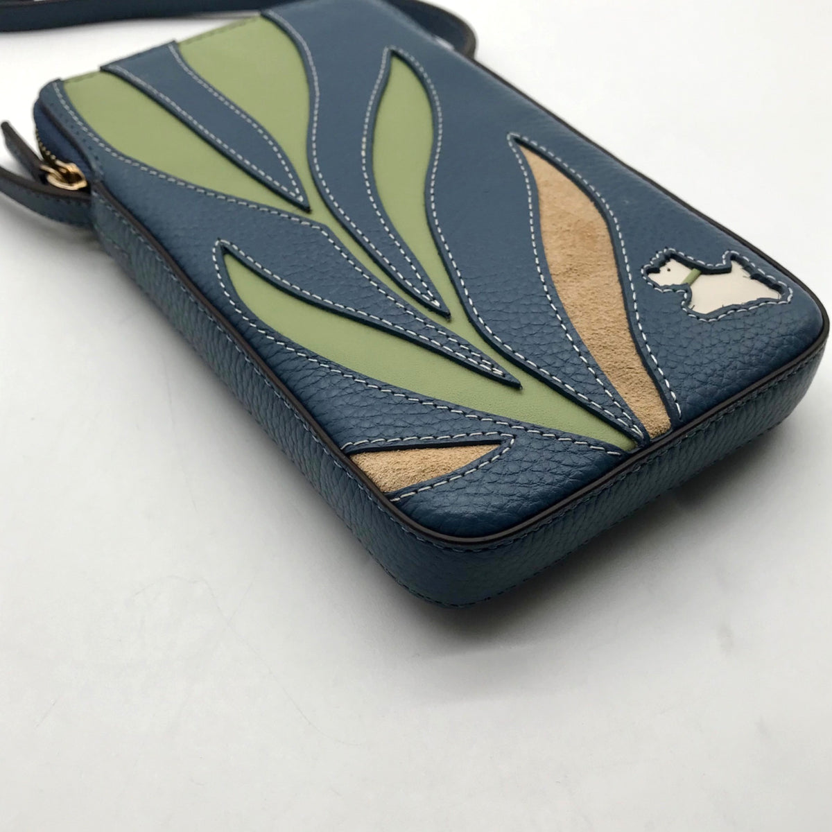 Radley London Blue Leather Among The Trees Crossbody bag