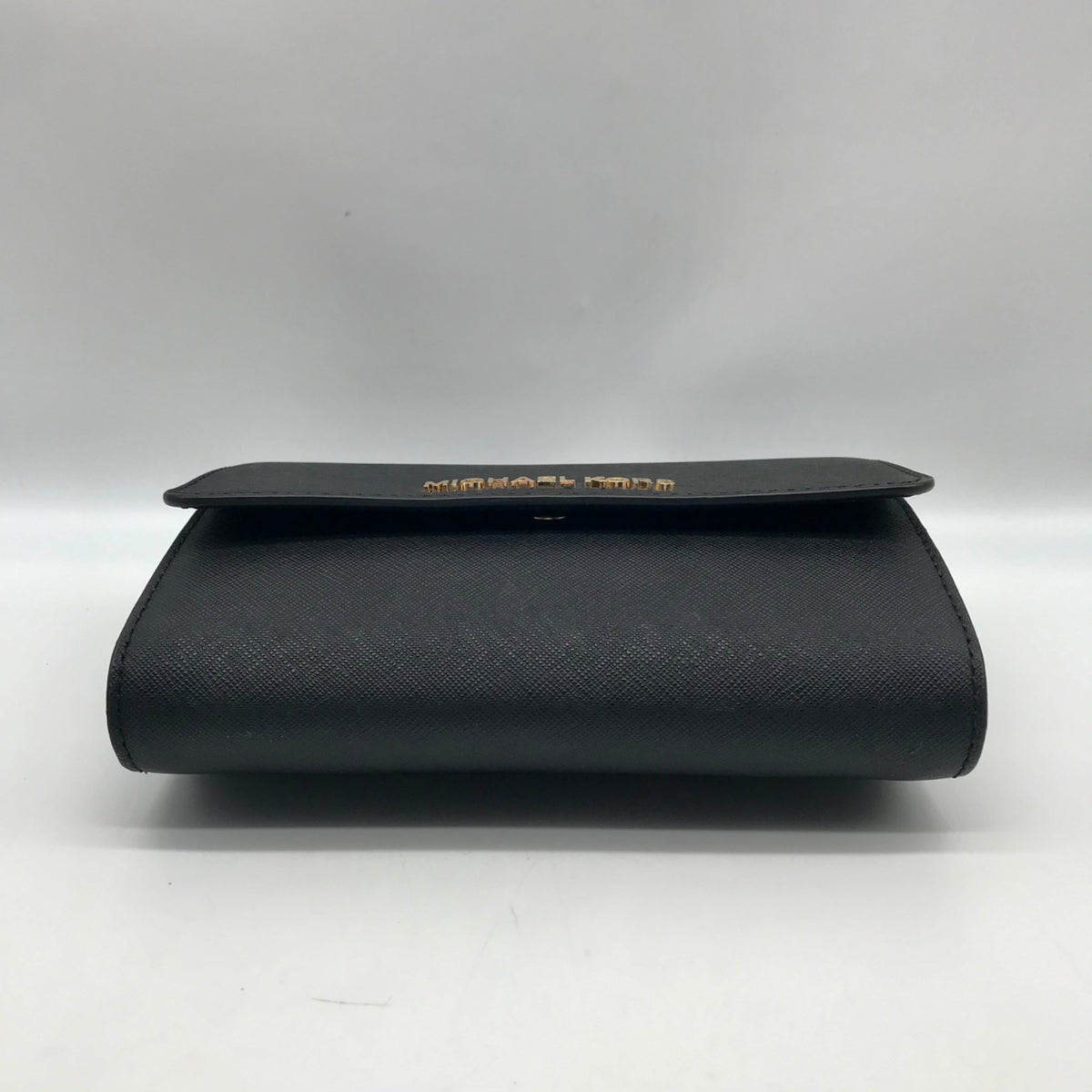 Michael Kors Black Saffiano Leather Jet Set Smartphone Crossbody