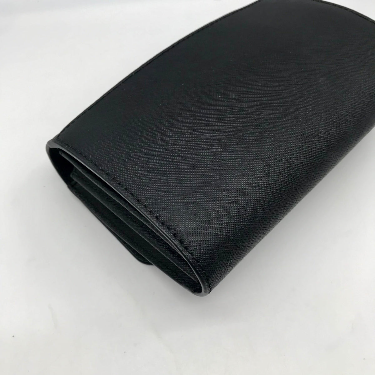Michael Kors Black Saffiano Leather Jet Set Smartphone Crossbody