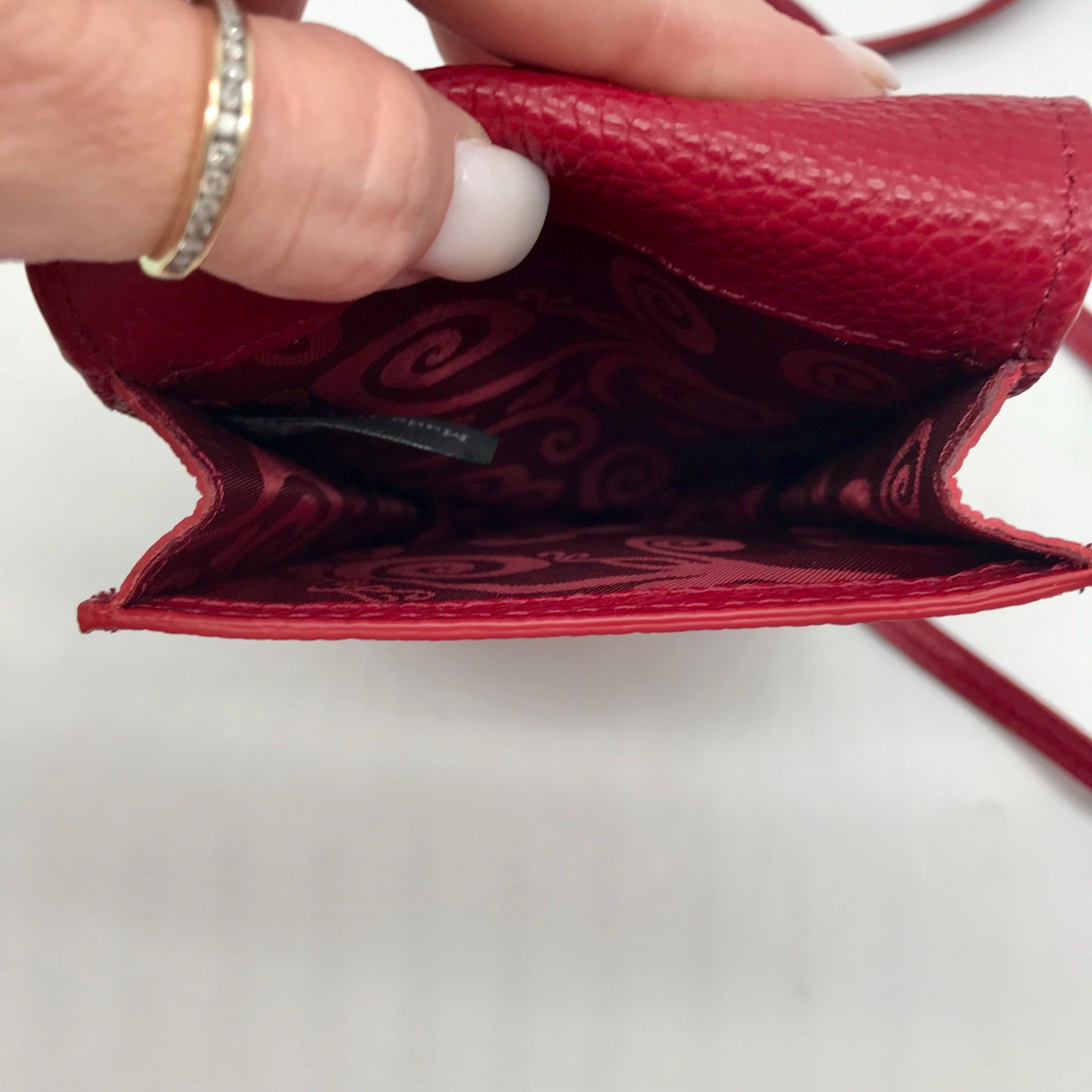 Brighton Red  Pebbled Leather Pretty Tough Rox Phone Organizer