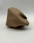 La Portegna Taupe Leather Marta Wristlet