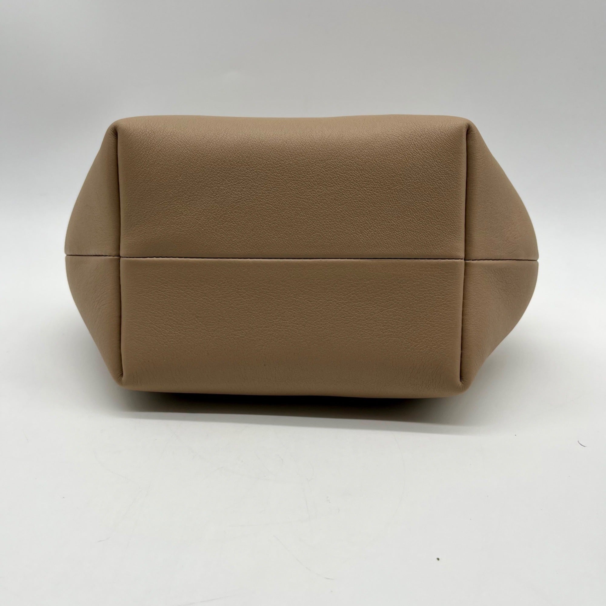 La Portegna Taupe Leather Marta Wristlet