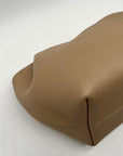 La Portegna Taupe Leather Marta Wristlet