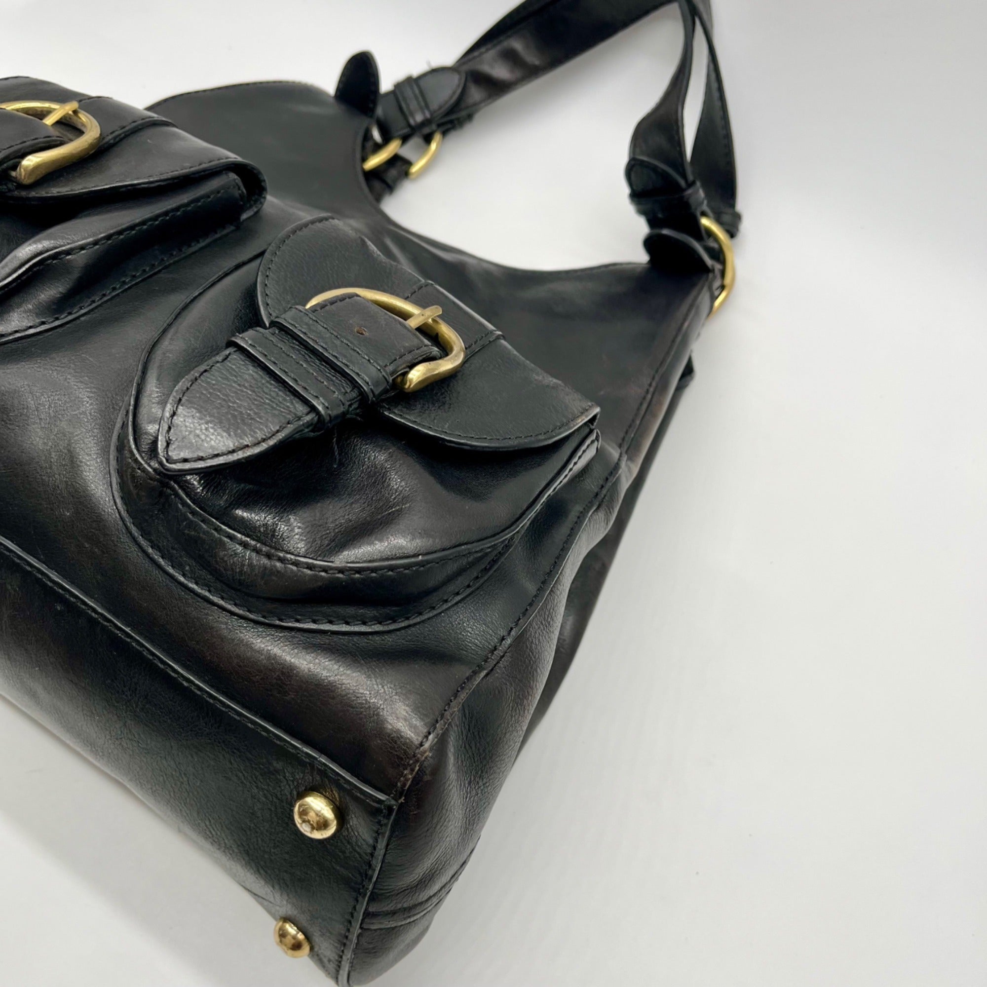 Banana Republic Black Leather Shoulder Bag