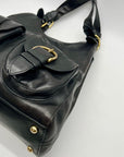 Banana Republic Black Leather Shoulder Bag