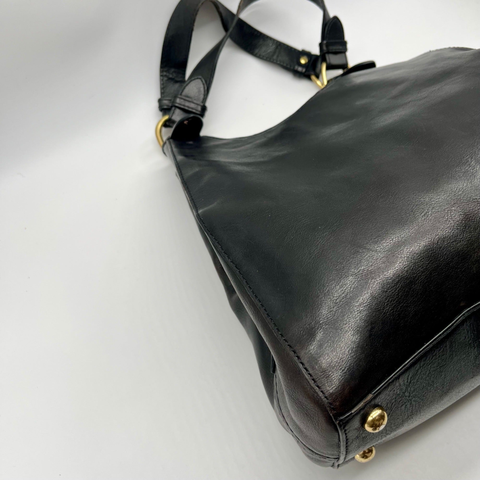 Banana Republic Black Leather Shoulder Bag