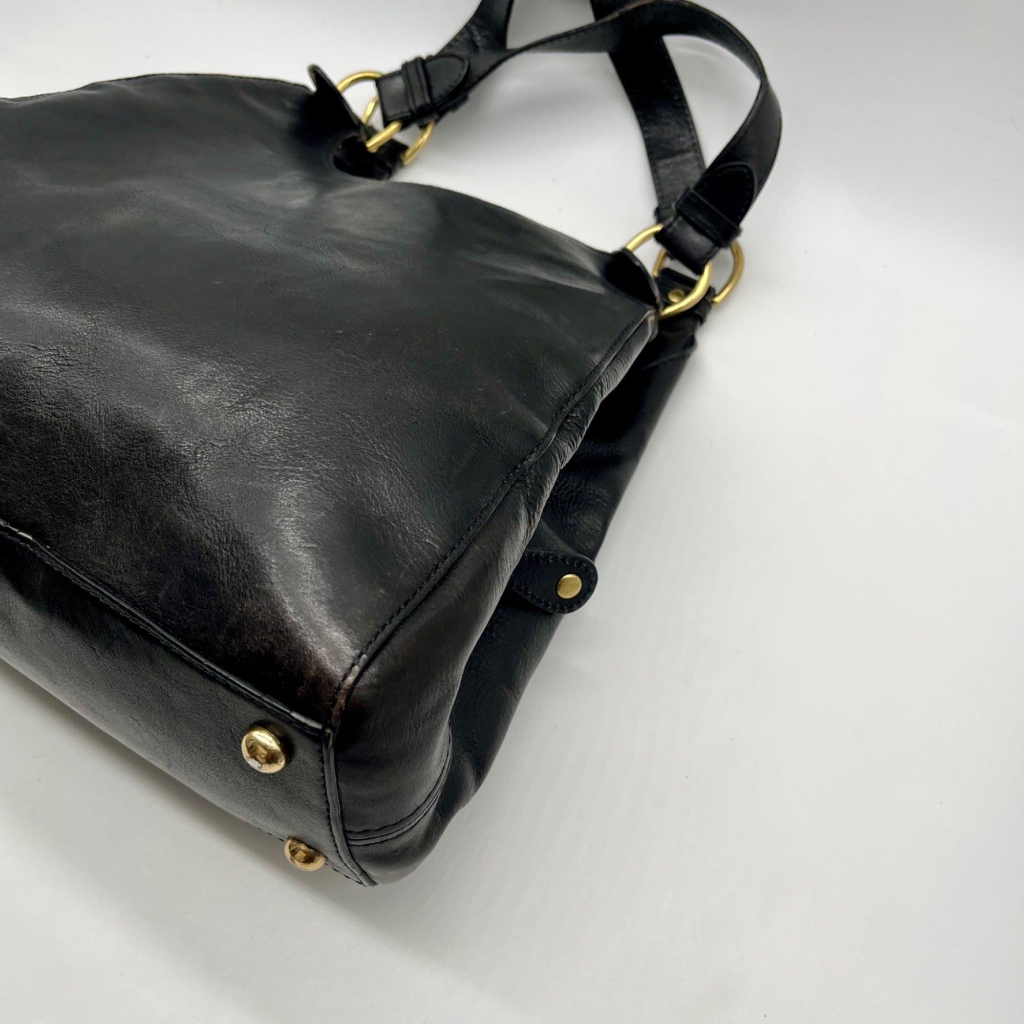 Banana Republic Black Leather Shoulder Bag