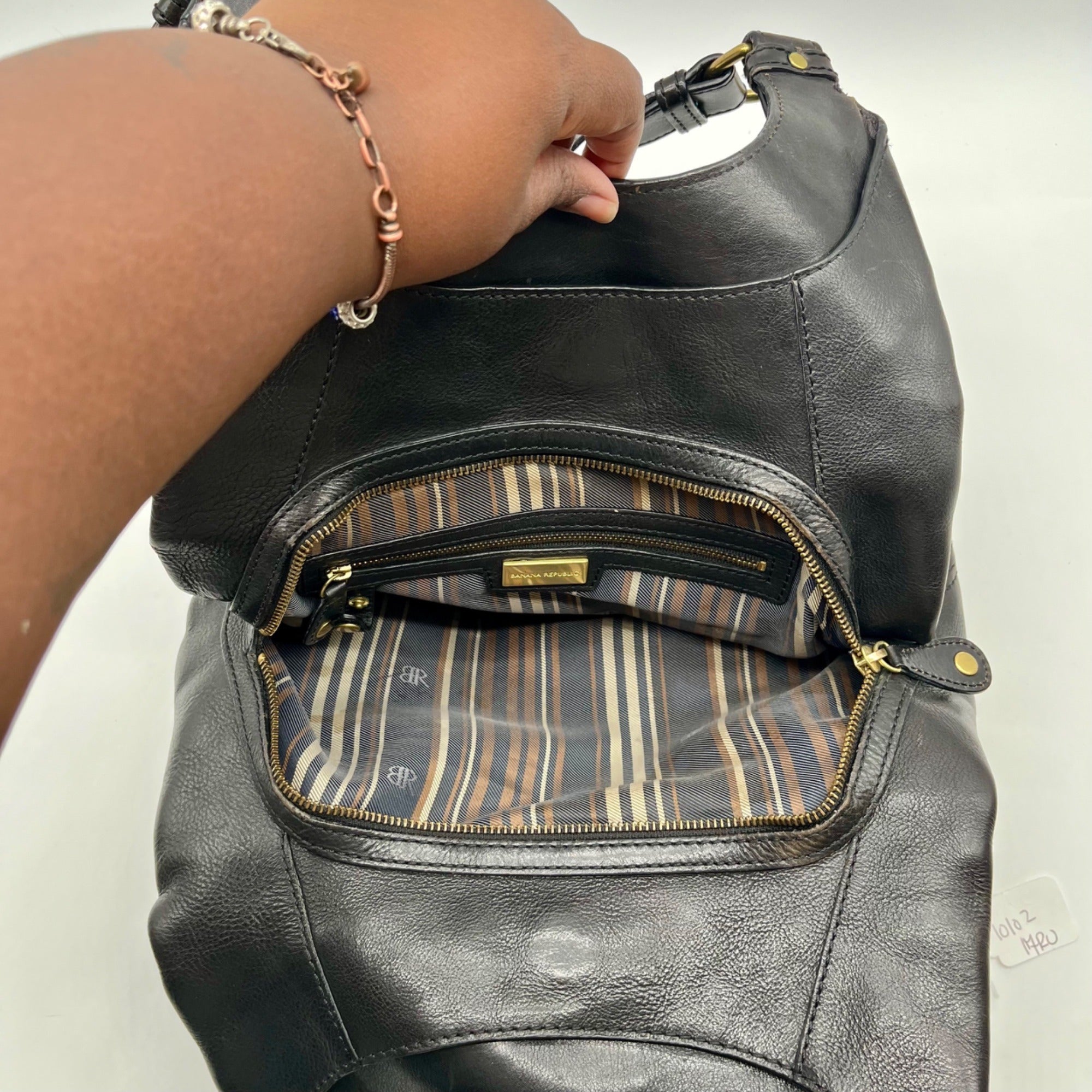 Banana Republic Black Leather Shoulder Bag