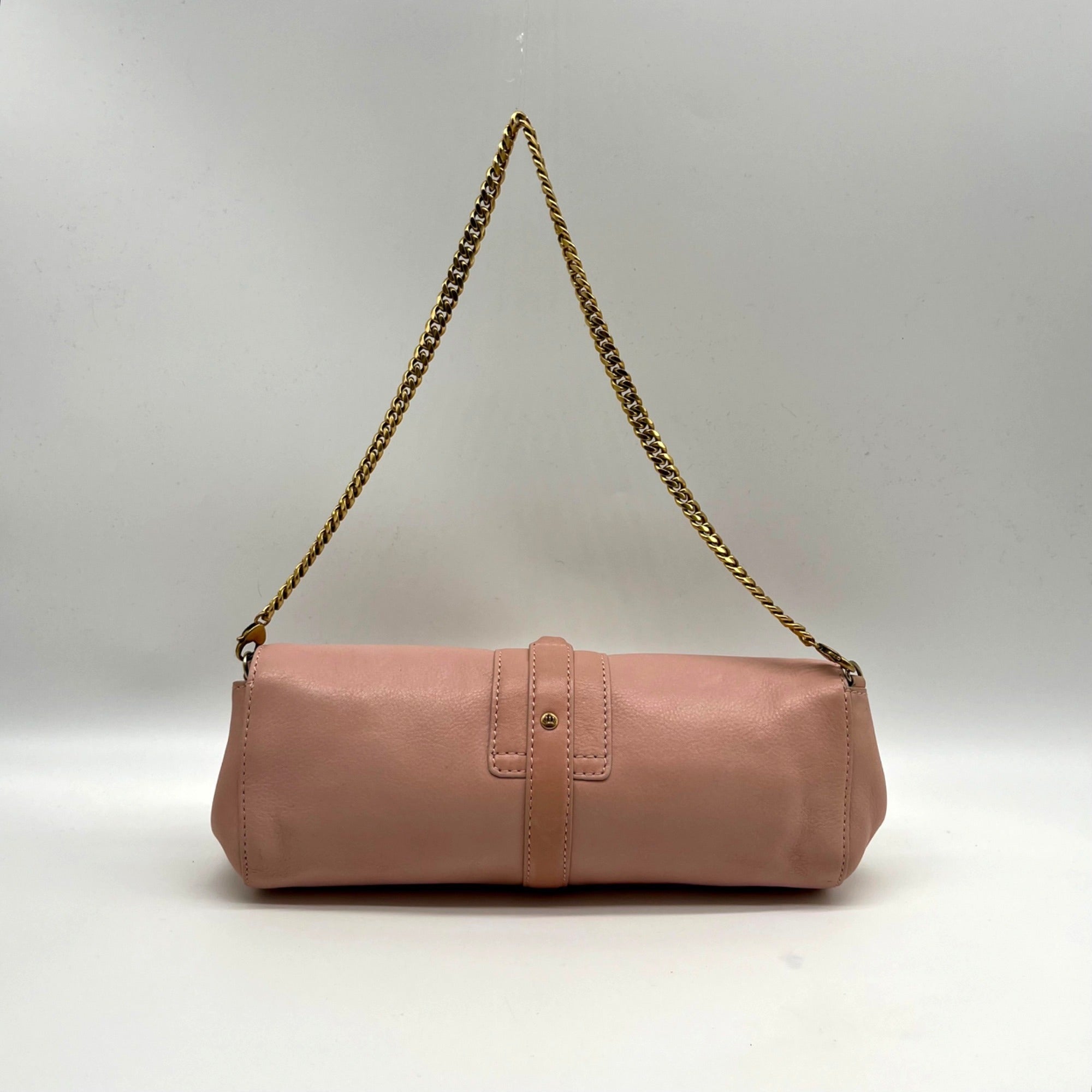 Juicy Couture Pink Faux Leather Vintage Party Clutch