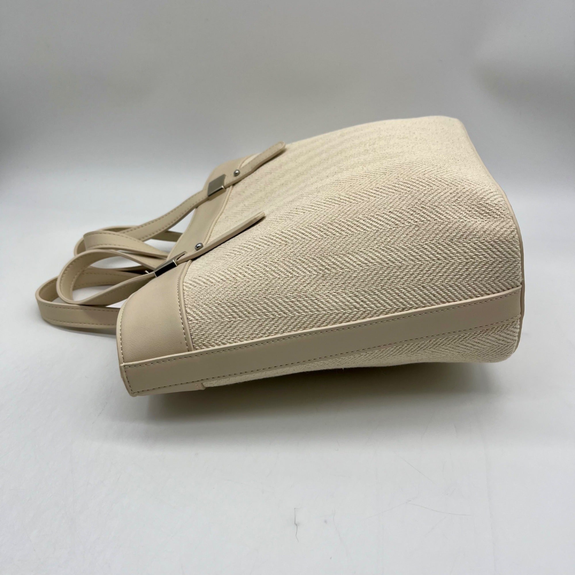 MMS Beige Woven Raffia Shoulder Bag