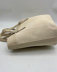 MMS Beige Woven Raffia Shoulder Bag