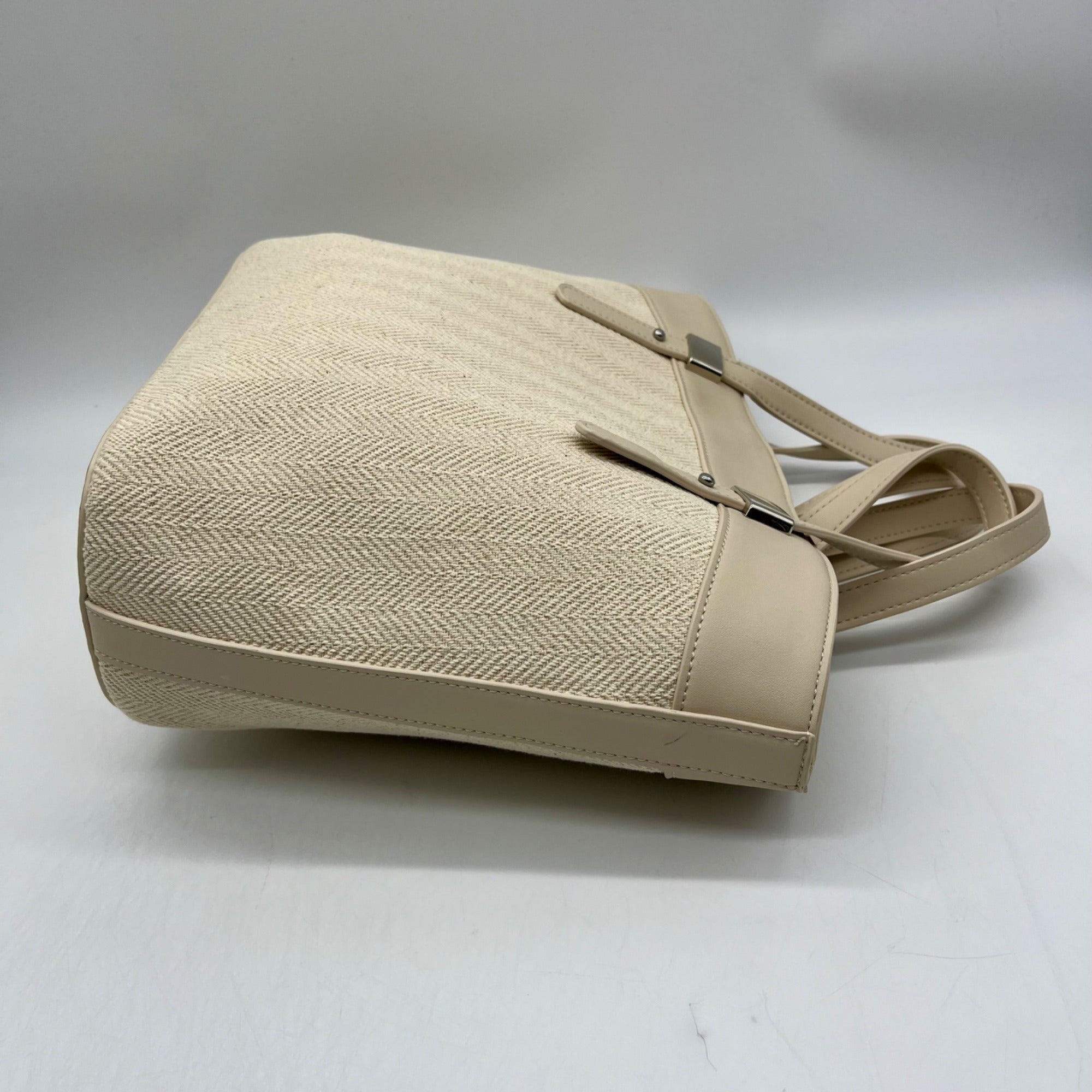 MMS Beige Woven Raffia Shoulder Bag