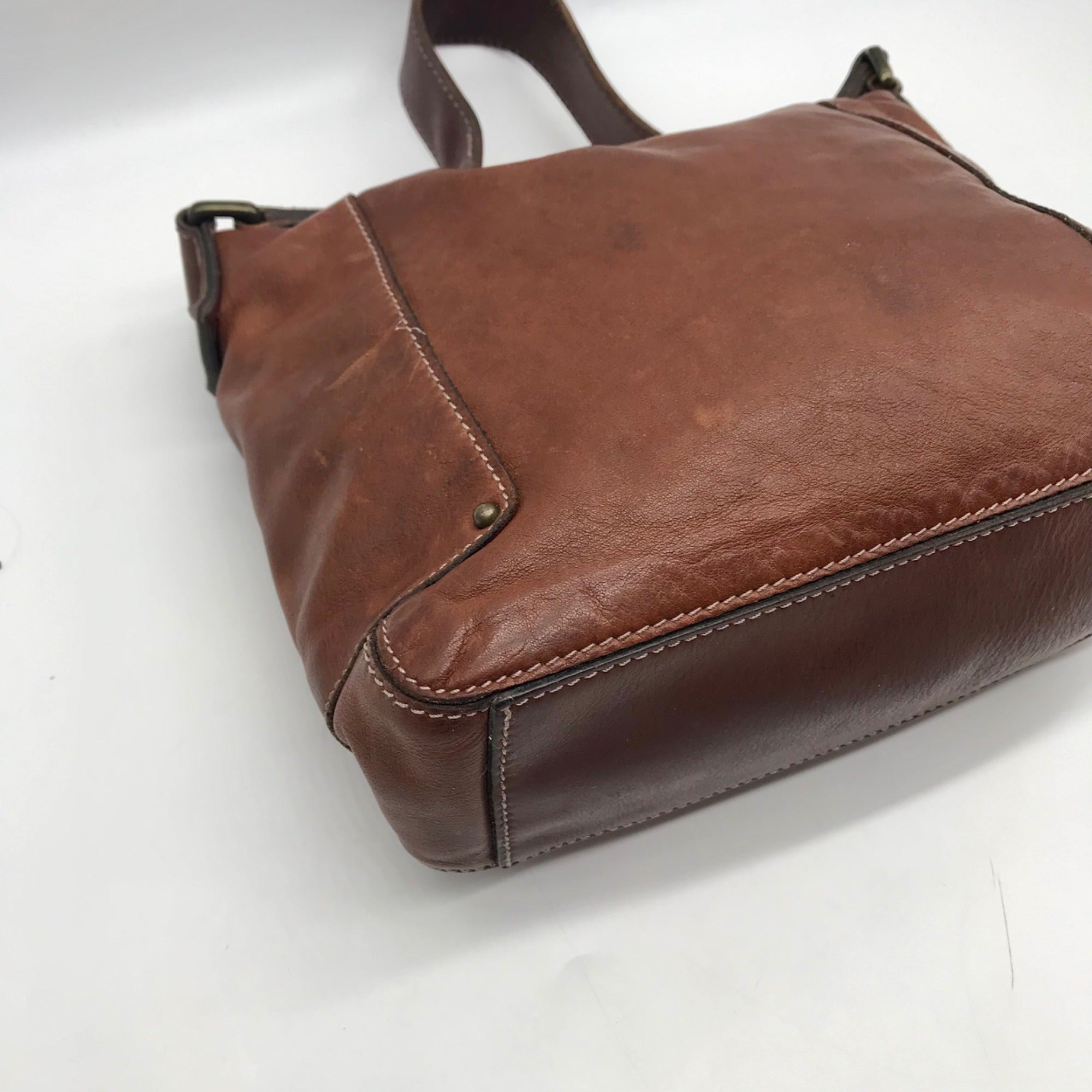 Banana Republic Brown Vintage Leather Shoulder Bag